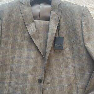 Men's Gray Plaid Suit